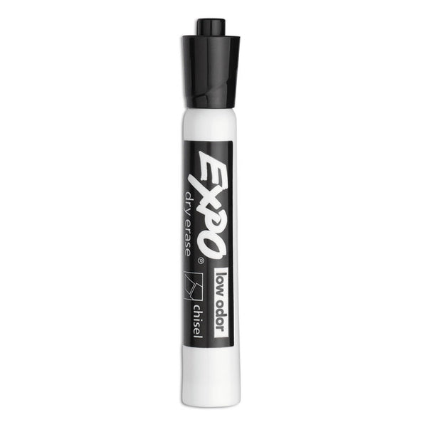 EXPO® Low-Odor Dry-Erase Marker Value Pack, Broad Chisel Tip, Black, 36/Box (SAN1920940)