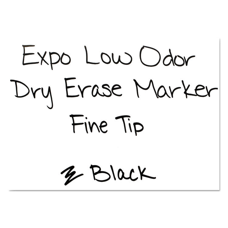 EXPO® Low-Odor Dry-Erase Marker Value Pack, Fine Bullet Tip, Black, 36/Box (SAN1921062)