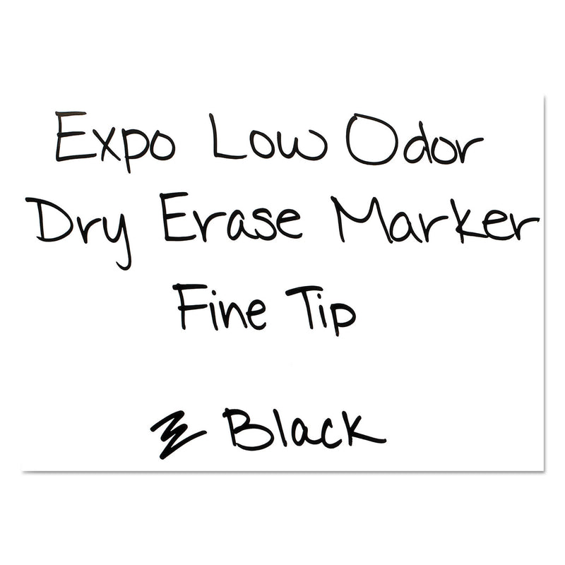 Expo® Low-Odor Dry-Erase Marker Value Pack, Fine Bullet Tip, Black, 36/Box (SAN1921062A) Box of 36