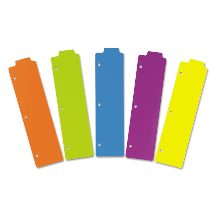 Avery® Tabbed Snap-In Bookmark Plastic Dividers, 5-Tab, 11.5 x 3, Assorted, 1 Set (AVE24908)