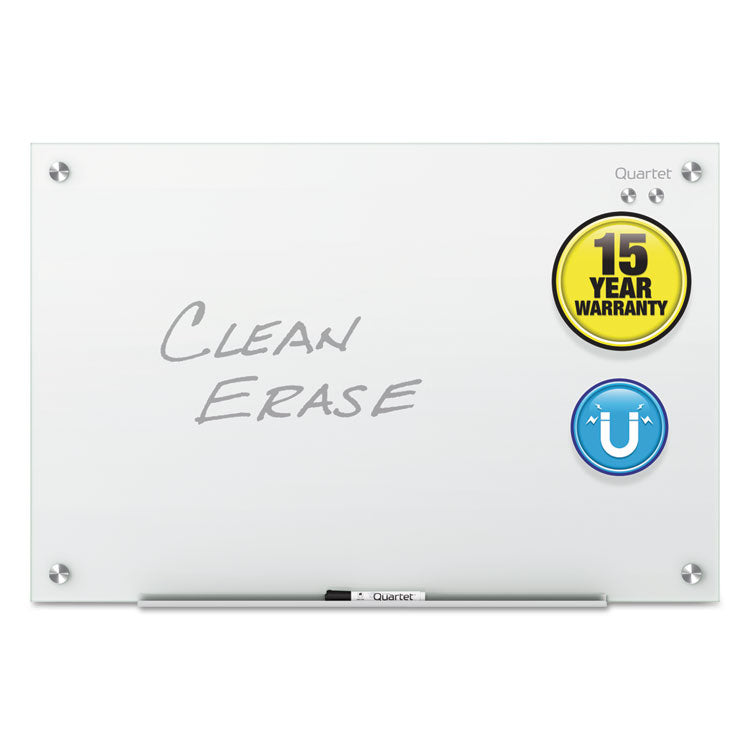 Quartet® Infinity Glass Marker Board, 24 x 18, White Surface (QRTG2418W) Each