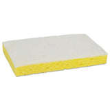 Scotch-Brite™ PROFESSIONAL Light-Duty Scrubbing Sponge, #63, 3.6 x 6.1, 0.7" Thick, Yellow/White, 20/Carton (MMM08251) Case of 20