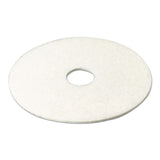 3M™ Low-Speed Super Polishing Floor Pads 4100, 27" Diameter, White, 5/Carton (MMM20313) Case of 5