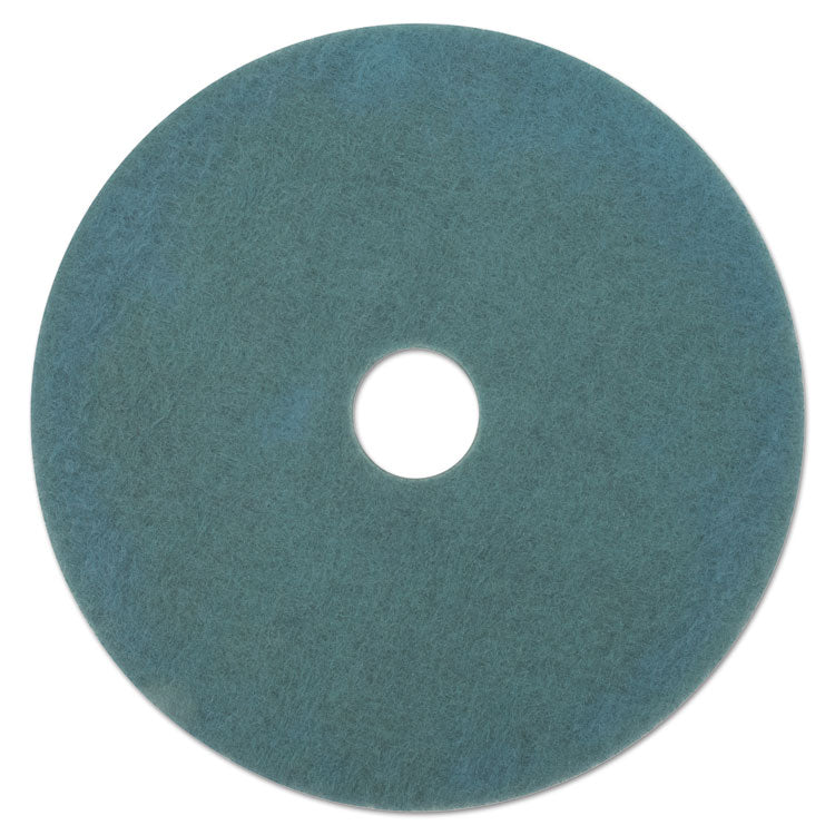 3M™ Ultra High-Speed Floor Burnishing Pads 3100, 27" Diameter, Aqua, 5/Carton (MMM20264) Case of 5