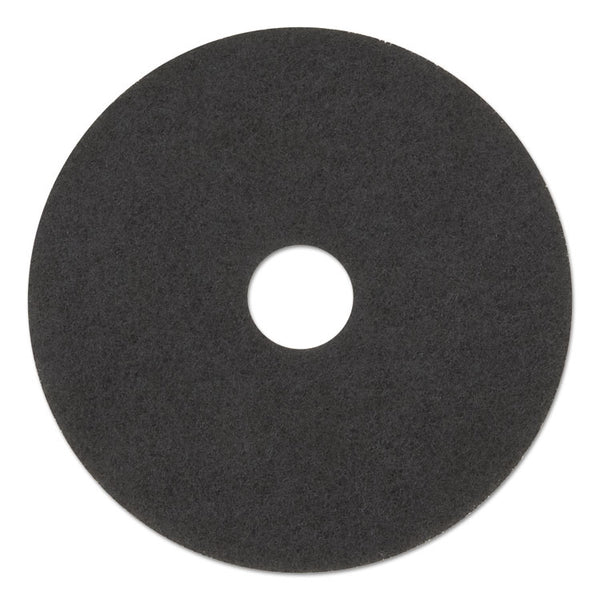 3M™ Low-Speed Stripper Floor Pad 7200, 17" Diameter, Black, 5/Carton (MMM08379)