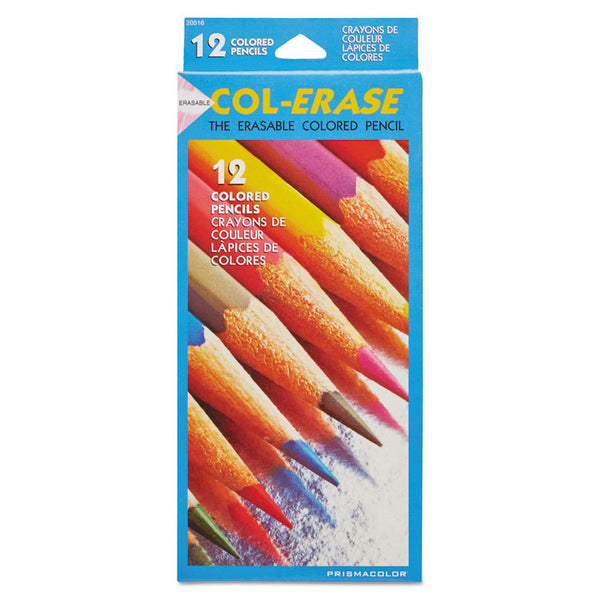 Prismacolor® Col-Erase Pencil with Eraser, 0.7 mm, 2B, Assorted Lead and Barrel Colors, Dozen (SAN20516) 6 Rolls