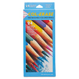 Prismacolor® Col-Erase Pencil with Eraser, 0.7 mm, 2B, Assorted Lead and Barrel Colors, 24/Pack (SAN20517) Pack of 24