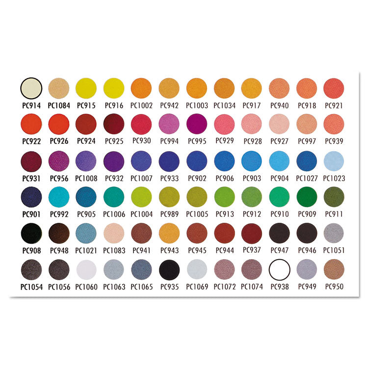 Prismacolor® Premier Colored Pencil, 0.7 mm, 2H (#4), Assorted Lead and Barrel Colors, 72/Pack (SAN3599TN) Set of 72