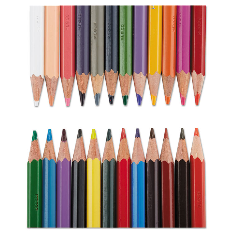 Prismacolor® Col-Erase Pencil with Eraser, 0.7 mm, 2B, Assorted Lead and Barrel Colors, 24/Pack (SAN20517) Pack of 24