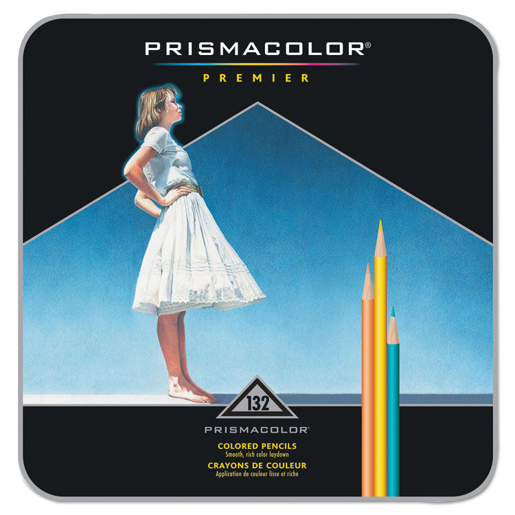 Prismacolor® Premier Colored Pencil, 0.7 mm, 2B, Assorted Lead and Barrel Colors, 132/Pack (SAN4484) Set of 132