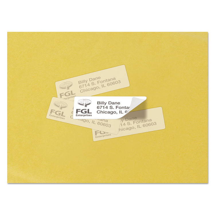 Avery® Repositionable Address Labels w/SureFeed, Laser, 1 x 2.63, White, 3000/Box (AVE55160)