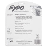 EXPO® Magnetic Dry Erase Marker, Fine Bullet Tip, Assorted Colors, 8/Pack (SAN1944748) Pack of 6
