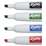 EXPO® Magnetic Dry Erase Marker, Broad Chisel Tip, Assorted Colors, 4/Pack (SAN1944728) Pack of 4