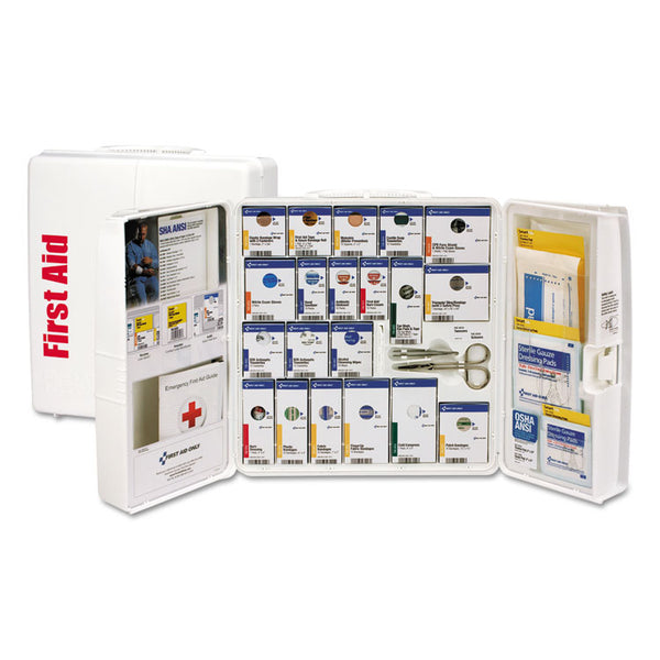 First Aid Only™ ANSI 2015 SmartCompliance General Business First Aid Station, 50 People, 202 Pieces, Plastic Case (FAO90580021) 1 Kit