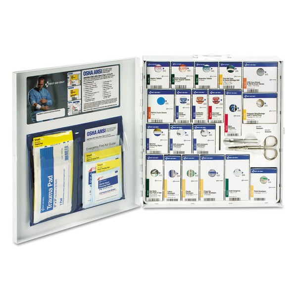 First Aid Only™ ANSI 2015 SmartCompliance General Business First Aid Station for 50 People, 241 Piece, Metal Case (FAO746000021) Each