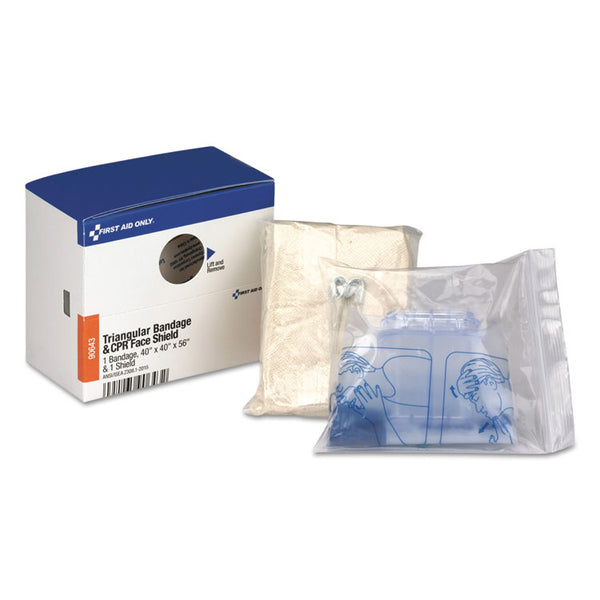 First Aid Only™ Triangular Sling/Bandage and CPR Mask, 2 Pieces (FAO90643) Each