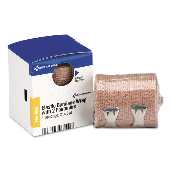 First Aid Only™ SmartCompliance Elastic Bandage Wrap, 2" x 5 yds, Latex-Free (FAOFAE3009) Each