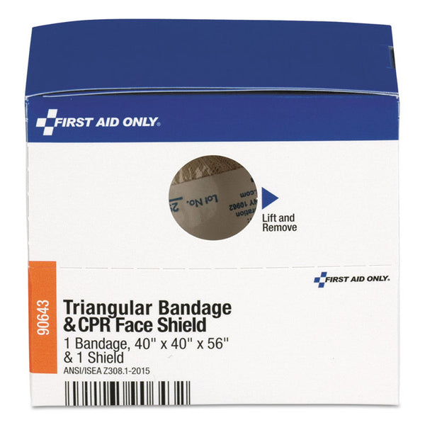First Aid Only™ Triangular Sling/Bandage and CPR Mask, 2 Pieces (FAO90643) Each