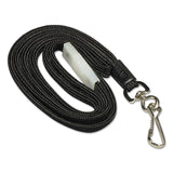 SICURIX® Safety Breakaway Lanyard, Metal Hook Fastener, 36" Long, Black (BAU65509)
