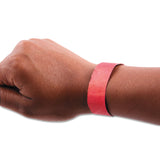 SICURIX® Security Wristbands, Sequentially Numbered, 10" x 0.75", Red, 100/Pack (BAU85020) Pack of 100