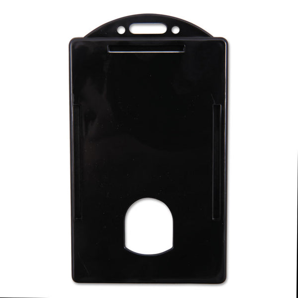 SICURIX® Sicurix Badge/Card Holder, 4 x 2 9/10, Black, 25/Pack (BAU68320)