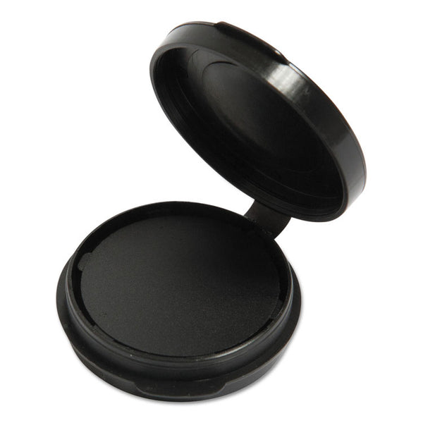 SICURIX® Fingerprint Ink Pad, 1.5" Diameter, Black (BAU38010)