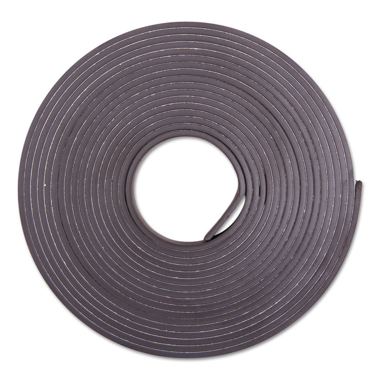 ZEUS® Adhesive-Backed Magnetic Tape, 0.5" x 10 ft, Black (BAU66010) Each