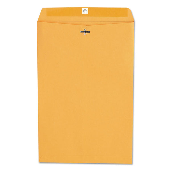 Universal® Kraft Clasp Envelope, #98, Square Flap, Clasp/Gummed Closure, 10 x 15, Brown Kraft, 100/Box (UNV35268)