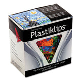 Baumgartens® Plastiklips Paper Clips, Small, Smooth, Assorted Colors, 1,000/Box (BAULP0200) Box of 1000