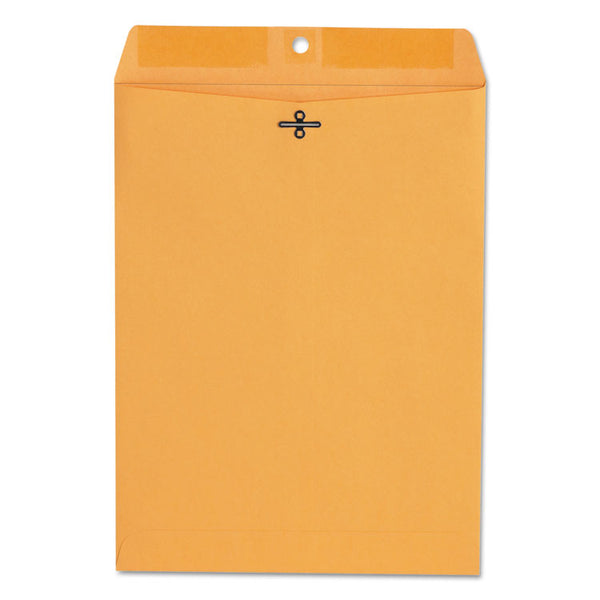 Universal® Kraft Clasp Envelope, #90, Square Flap, Clasp/Gummed Closure, 9 x 12, Brown Kraft, 100/Box (UNV35264)