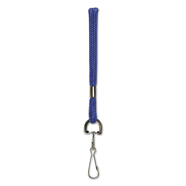 SICURIX® Rope Lanyard, Metal Hook Fastener, 36" Long, Nylon, Blue (BAU68903)