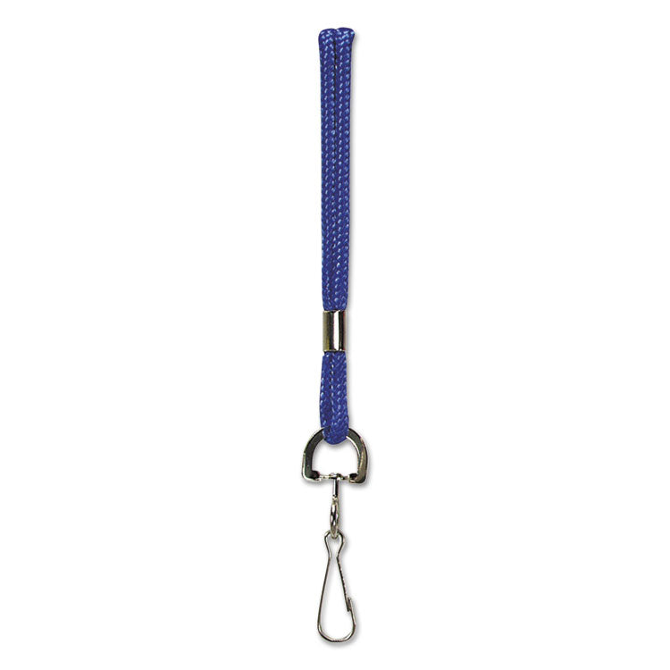 SICURIX® Rope Lanyard, Metal Hook Fastener, 36" Long, Nylon, Blue (BAU68903)
