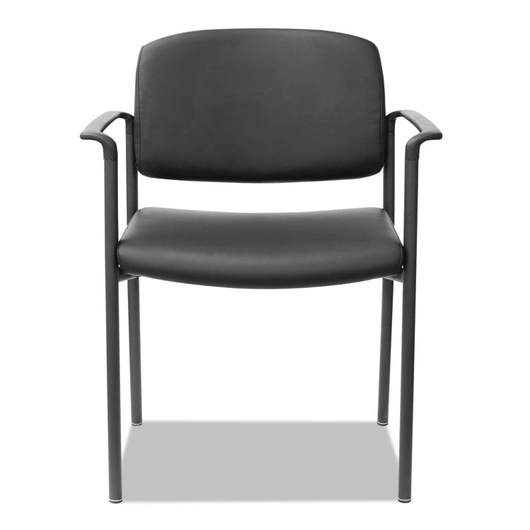 Alera® Alera Sorrento Series Ultra-Cushioned Stacking Guest Chair, 25.59" x 24.01" x 33.85", Black, 2/Carton (ALEUT6816)