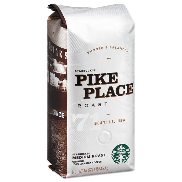 Starbucks® Coffee, Pike Place, Ground, 1lb Bag (SBK11018186)