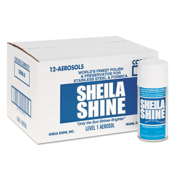 Sheila Shine Stainless Steel Cleaner and Polish, 10 oz Aerosol Spray, 12/Carton (SSI1CT) Case of 12