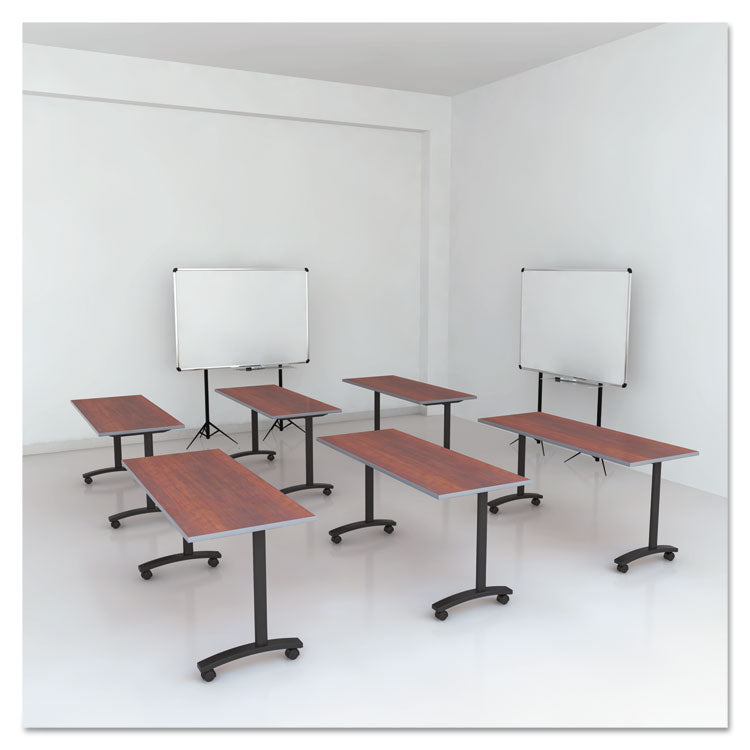Alera® Alera Valencia Series Training Table T-Leg Base, 54w x 19.75d x 28.5h, Black (ALEVA7476BK) 1 KT