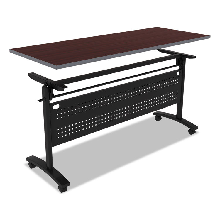 Alera® Alera Valencia Flip Training Table Base, Modesty Panel, 57.88w x 19.75d x 28.5h, Black (ALEVA737260BK)