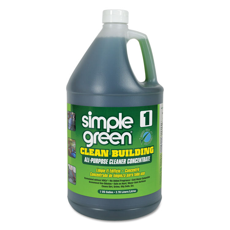 Simple Green® Clean Building All-Purpose Cleaner Concentrate, 1 gal Bottle (SMP11001) Each