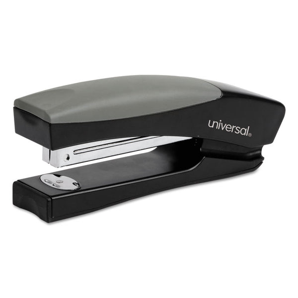 Universal® Stand-Up Full Strip Stapler, 20-Sheet Capacity, Black/Gray (UNV43148)