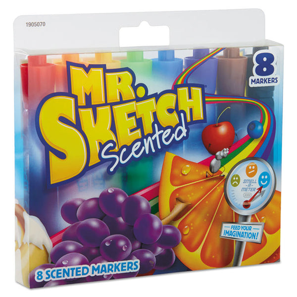 Mr. Sketch® Scented Watercolor Marker, Broad Chisel Tip, Assorted Colors, 8/Set (SAN1905070) Pack of 8