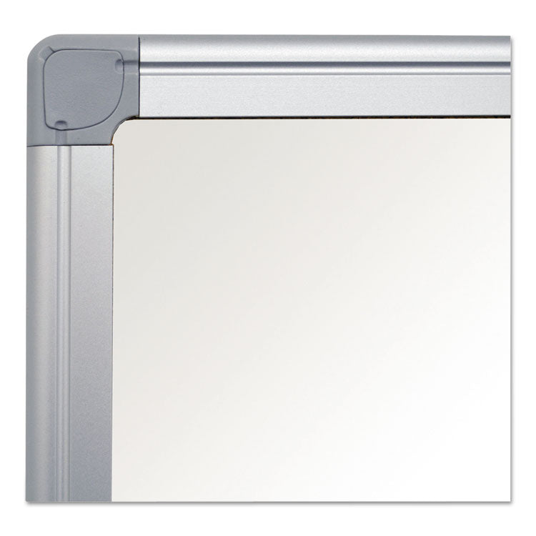 MasterVision® Earth Silver Easy-Clean Dry Erase Board, 36 x 24, White Surface, Silver Aluminum Frame (BVCCR0620790) Each