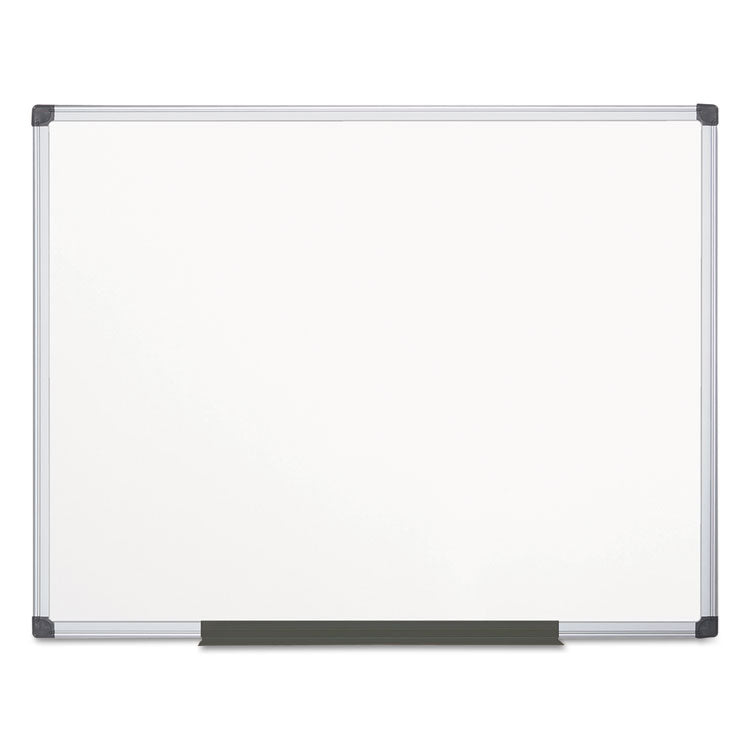 MasterVision® Porcelain Value Dry Erase Board, 48 x 72, White Surface, Silver Aluminum Frame (BVCCR1201170MV) Each