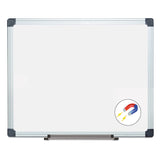 MasterVision® Porcelain Value Dry Erase Board, 24 x 36, White Surface, Silver Aluminum Frame (BVCCR0601170MV) Each