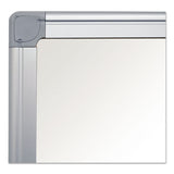 MasterVision® Earth Silver Easy-Clean Dry Erase Board, 96 x 48, White Surface, Silver Aluminum Frame (BVCCR1520790) Each