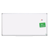 MasterVision® Earth Silver Easy-Clean Dry Erase Board, 96 x 48, White Surface, Silver Aluminum Frame (BVCCR1520790) Each