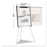 MasterVision® Tripod Extension Bar Magnetic Dry-Erase Easel, 39" to 72" High, Black/Silver (BVCEA23066720) Each