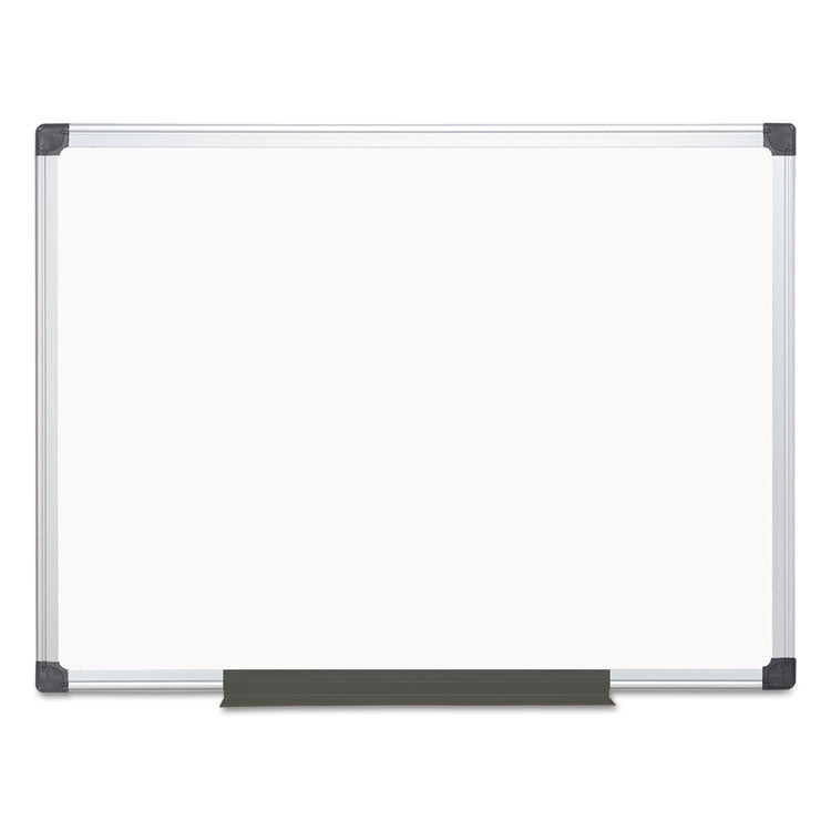 MasterVision® Value Lacquered Steel Magnetic Dry Erase Board, 48 x 36, White Surface, Silver Aluminum Frame (BVCMA0507170) Each