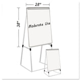 MasterVision® Silver Easy Clean Dry Erase Quad-Pod Presentation Easel, 45" to 79" High, Silver (BVCEA2300335MV) Each