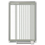 MasterVision® In-Out Magnetic Dry Erase Board, 24 x 36, White Surface, Silver Aluminum Frame (BVCGA02109830) Each