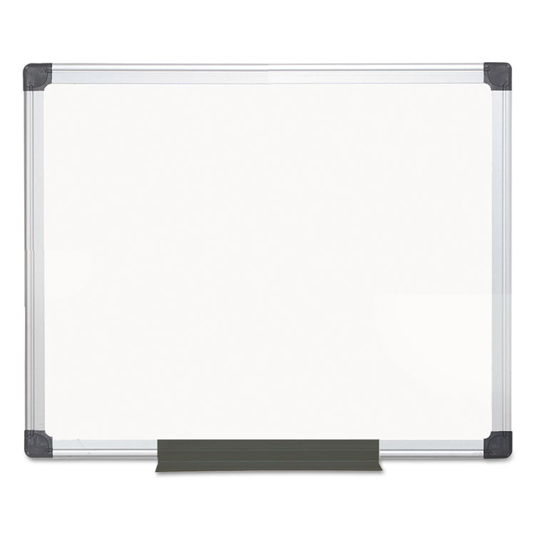 MasterVision® Value Melamine Dry Erase Board, 24 x 36, White Surface, Silver Aluminum Frame (BVCMA0312170MV) Each